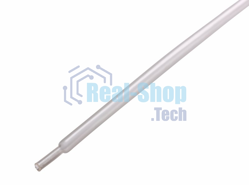 Термоусадочная трубка Rexant 3,5/1,75 мм, прозрачная, упаковка 50 шт. по 1 м