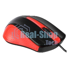 Мышь проводная Acer OMW012 черный/красный, 1200 dpi, USB, кнопки - 3