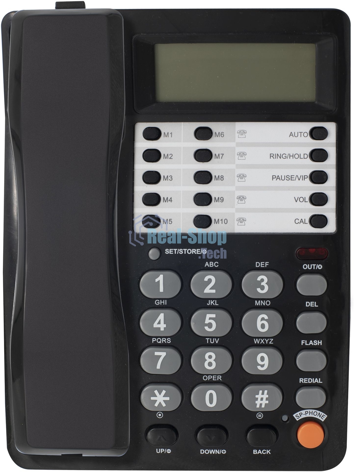 Телефон проводной Ritmix RT-495 черный