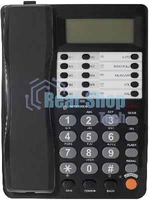 Телефон проводной Ritmix RT-495 черный