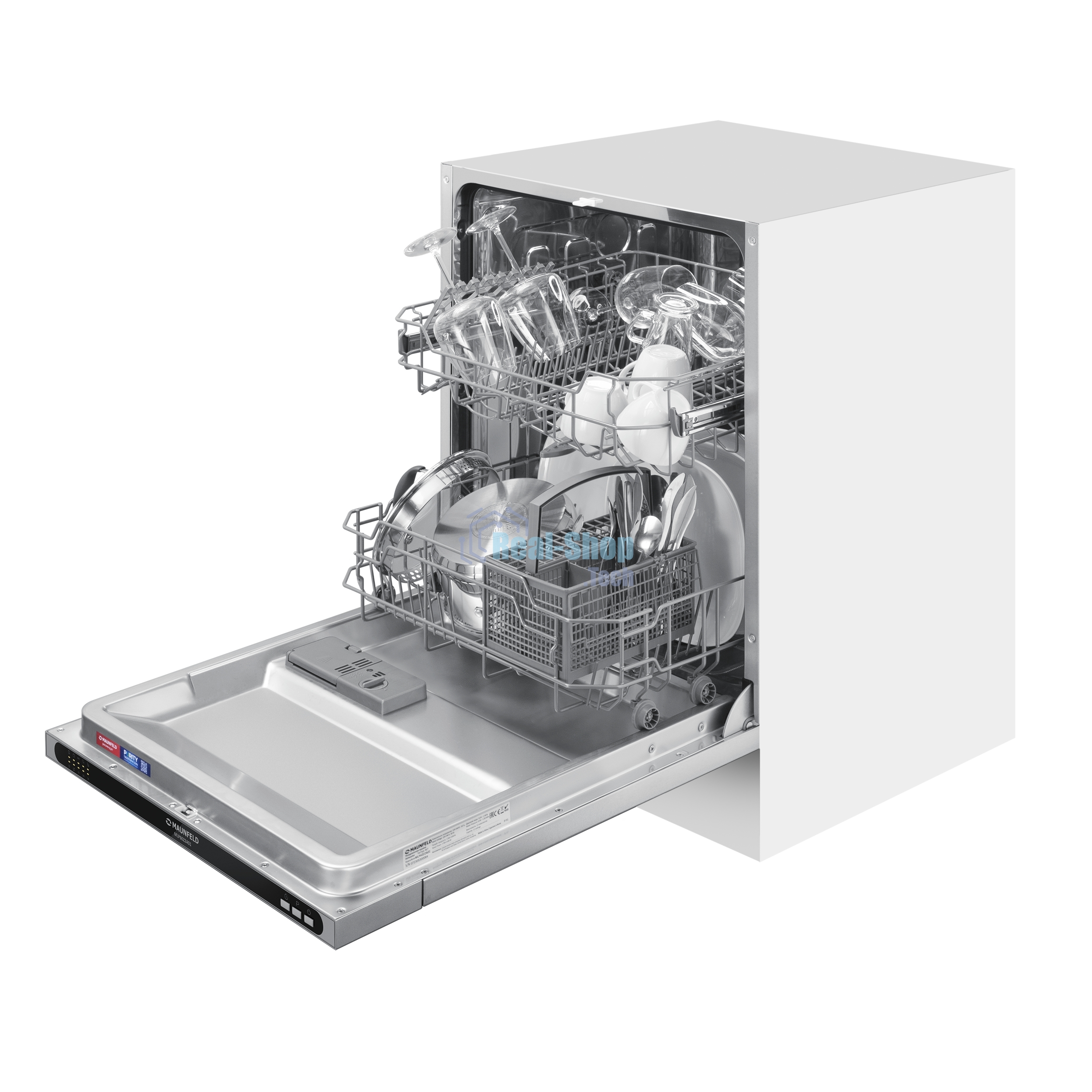 Встраиваемая посудомоечная машина Maunfeld MLP6022A01, черный, 59.8 см, 12 компл., 49 дБ, класс A++