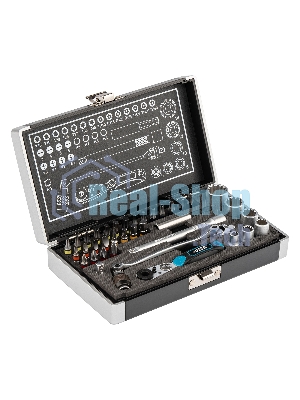 Набор бит Gross 11625 и головок торцевых 1/4'' карданный ключ трещотка адаптер s2 37 шт.