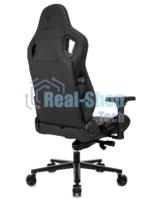 Кресло Knight Craft черный, экокожа, 120 кг, механизм качания