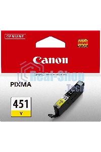 Картридж струйный CLI-451Y (6526B001) для Canon PIXMA iP7240/MG6340/MG5440, Желтый(Yellow), 344стр.