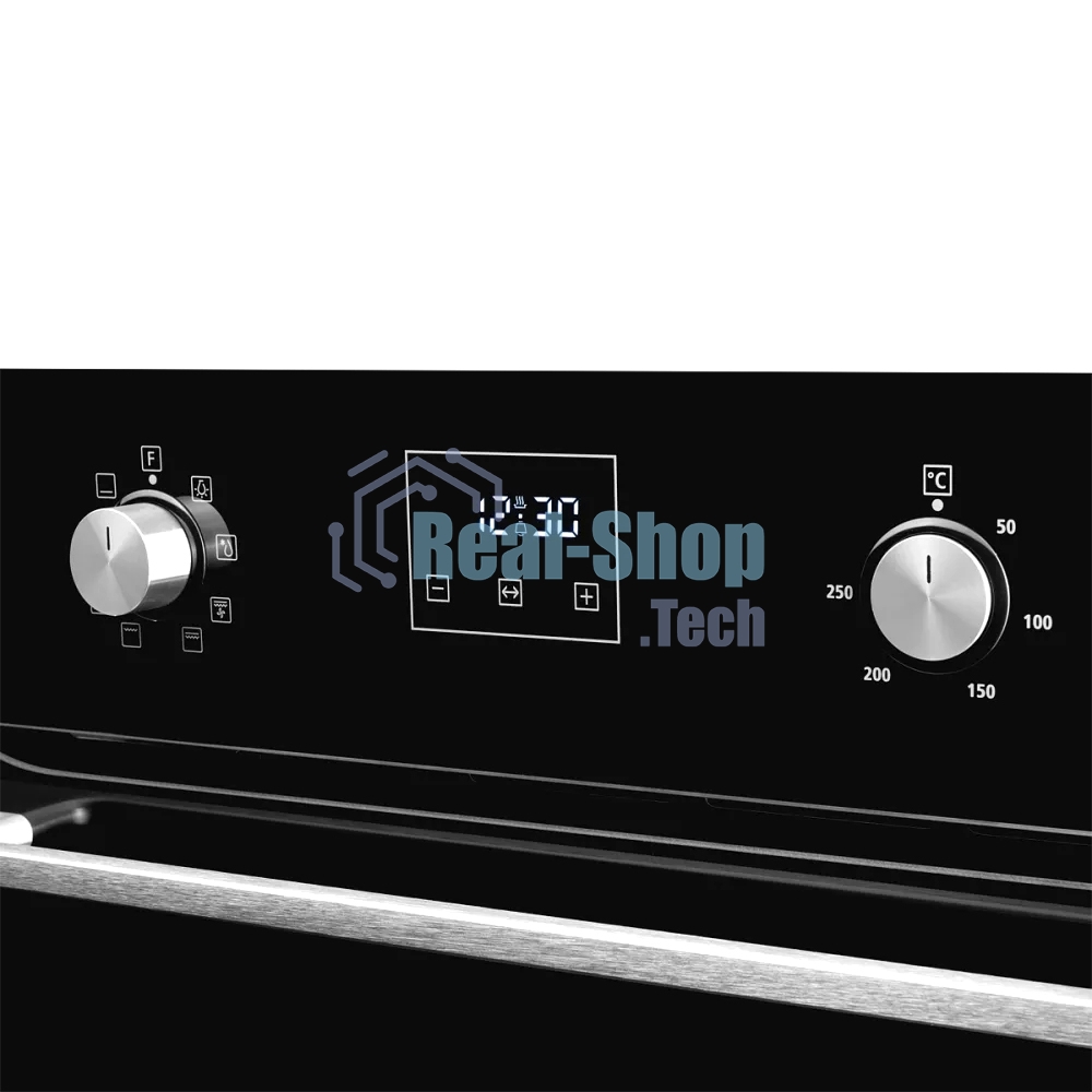 Встраиваемый духовой шкаф MOE 6183 B 60 см, 8 режимов, High-Tech, 70 л, гидролизная очистка, черный