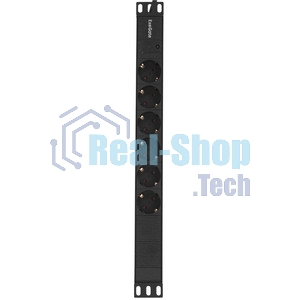 Блок розеток горизонтальный ExeGate ServerPro PDU-19H604 Al-6S-C14-2.5, 19