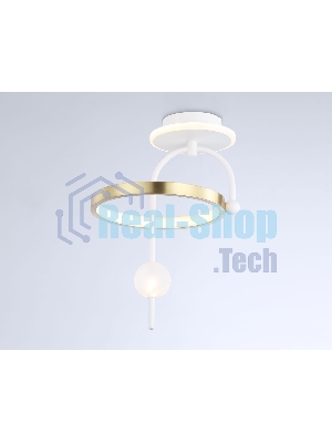 Светильник Ambrella light FL66422 WH/GD белый/золото 3000K/4200K/6400K 15W 240*220*347.7 (Без ПДУ)