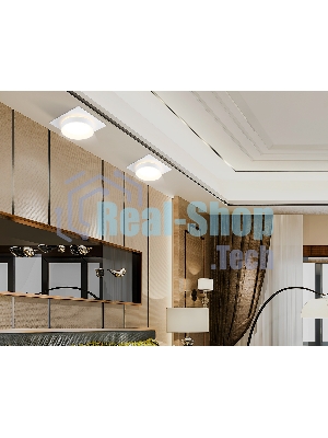 Светильник Ambrella light TN6709 WH белый IP44 GX53 max 15W 105*105*45