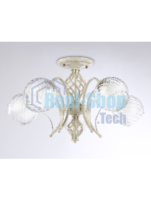 Светильник Ambrella light TR3066/5 WH/GD белый/золото E27*5 max 40W D590*340