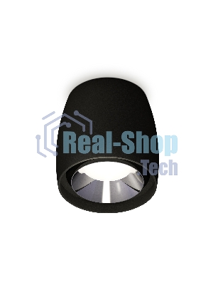 Светильник Ambrella Light XS1142003 SBK/PSL черный песок/серебро полированное MR16 GU5.3 (C1142, N7032)