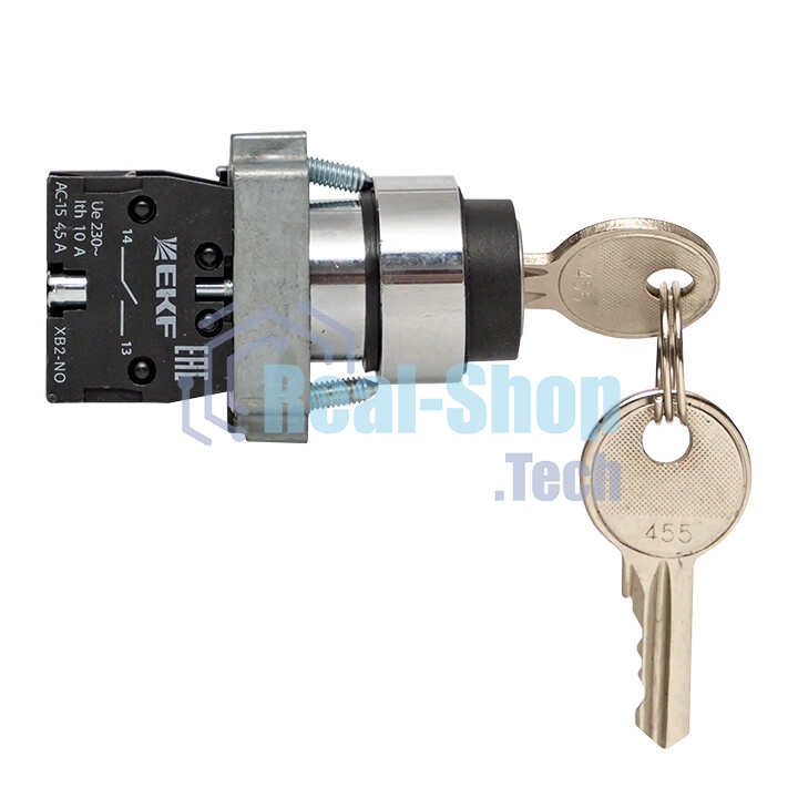 Переключатель BG21 2P с замком не возвратный NO EKF PROxima xb2-bg21 EKF