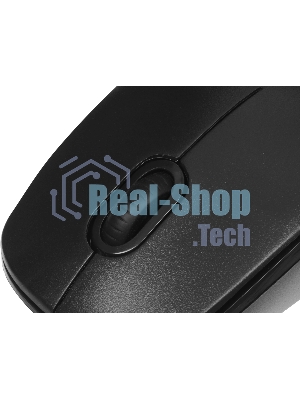 Мышь проводная Oklick 195M черный, 800 dpi, USB, кнопки - 3
