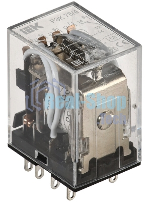 Реле РЭК 78-4 3А 24В DC IEK RRP20-4-03-024D