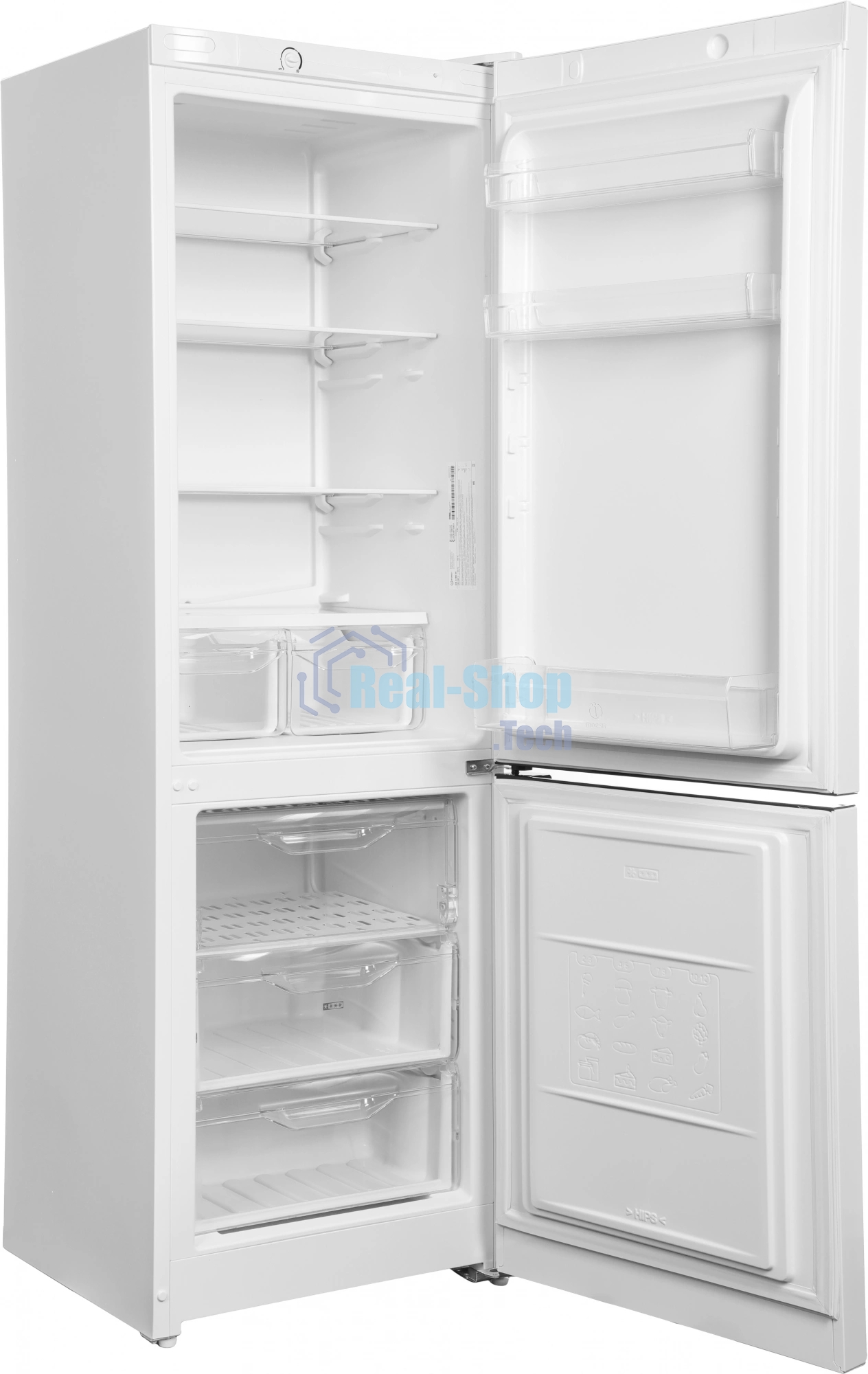 Холодильник Indesit DS 3180 W белый, двухкамерный, 223/87 л, морозилка снизу