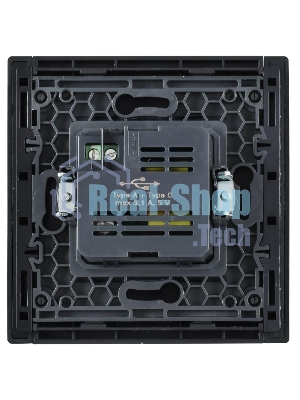 Розетка IEK FORTE&PIANO USB A+C 3,1А FP550 сталь