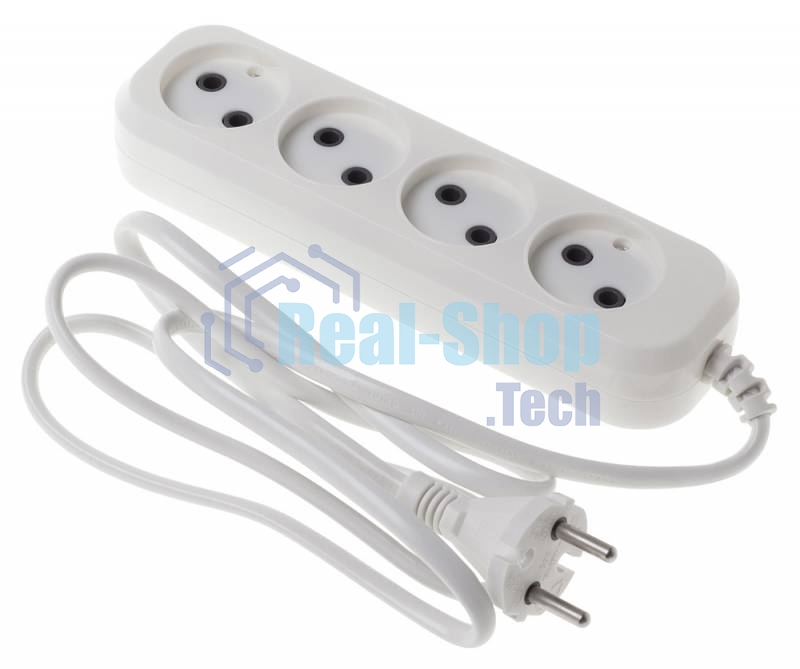 Сетевой удлинитель Buro BU-PSL4.5/W 5 м (4 розетки) белый (пакет ПЭ)