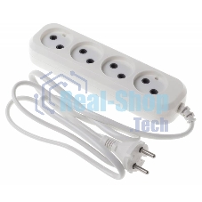 Сетевой удлинитель Buro BU-PSL4.5/W 5 м (4 розетки) белый (пакет ПЭ)