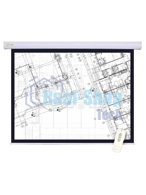 Экран Cactus 180x180 см Motoscreen CS-PSM-180x180 1:1 настенно-потолочный рулонный белый (моторизованный привод)