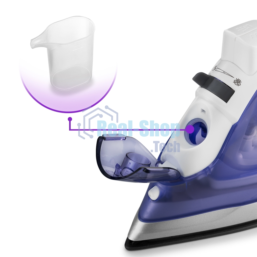 Утюг Kitfort KT-2603 1300Вт белый/фиолетовый