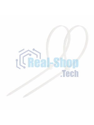 Хомут-стяжка кабельная нейлоновая Rexant 250 x7,6 мм, белая, упаковка 100 шт.