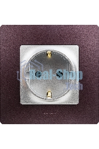 Розетка 672422 Legrand Розетка 2К+З со шторками - немецкий стандарт - винтовые зажимы - 16 А - 250 В - Etika - алюминий