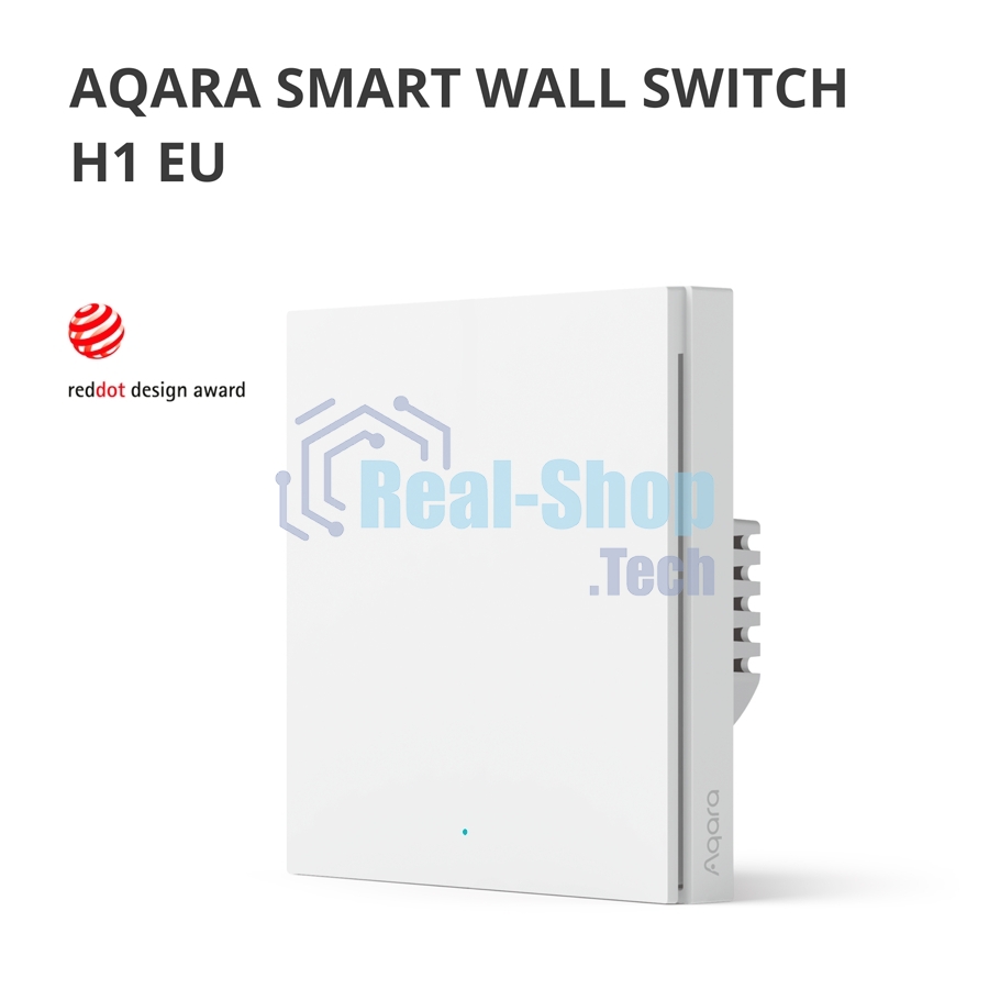 Выключатель умный Aqara Smart wall switch H1 ((with neutral, single rocker) WS-EUK03