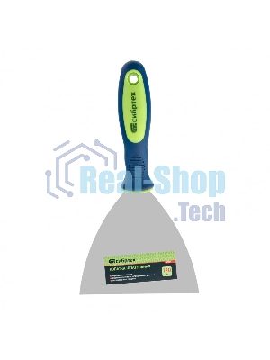 Шпательная лопатка из нержавеющей стали Сибртех 120 мм, двухкомпонентная рукоятка