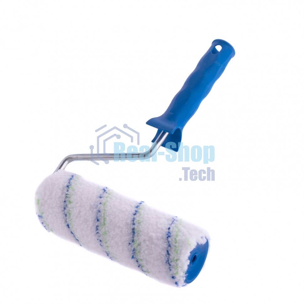 Валик Сибртех Водные краски, 180 мм, ворс 12 мм, D - 48 мм, D ручки - 8 мм, полиэстер