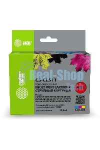 Картридж струйный Cactus CS-CL511 многоцветный (9 мл) для Canon MP240 MP250 MP260 MP270 MP480