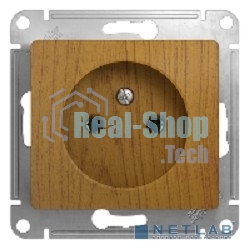 Механизм розетки 1-м СП Glossa 16А IP20 без заземл. дер. дуб SchE GSL000541