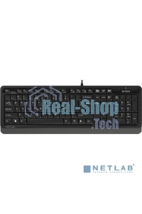 Комплект клавиатура + мышь A4 Fstyler F1010 клав:черный/серый мышь:черный/серый USB Multimedia