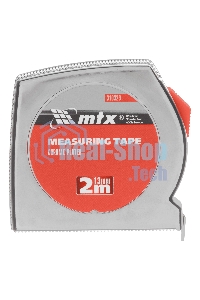 Рулетка MTX Chrom, 2 м x 13 мм, хромированный корпус