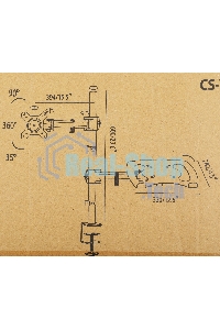 Кронштейн для монитора/ноутбука Cactus CS-VM-LH07-AL серебряный 13