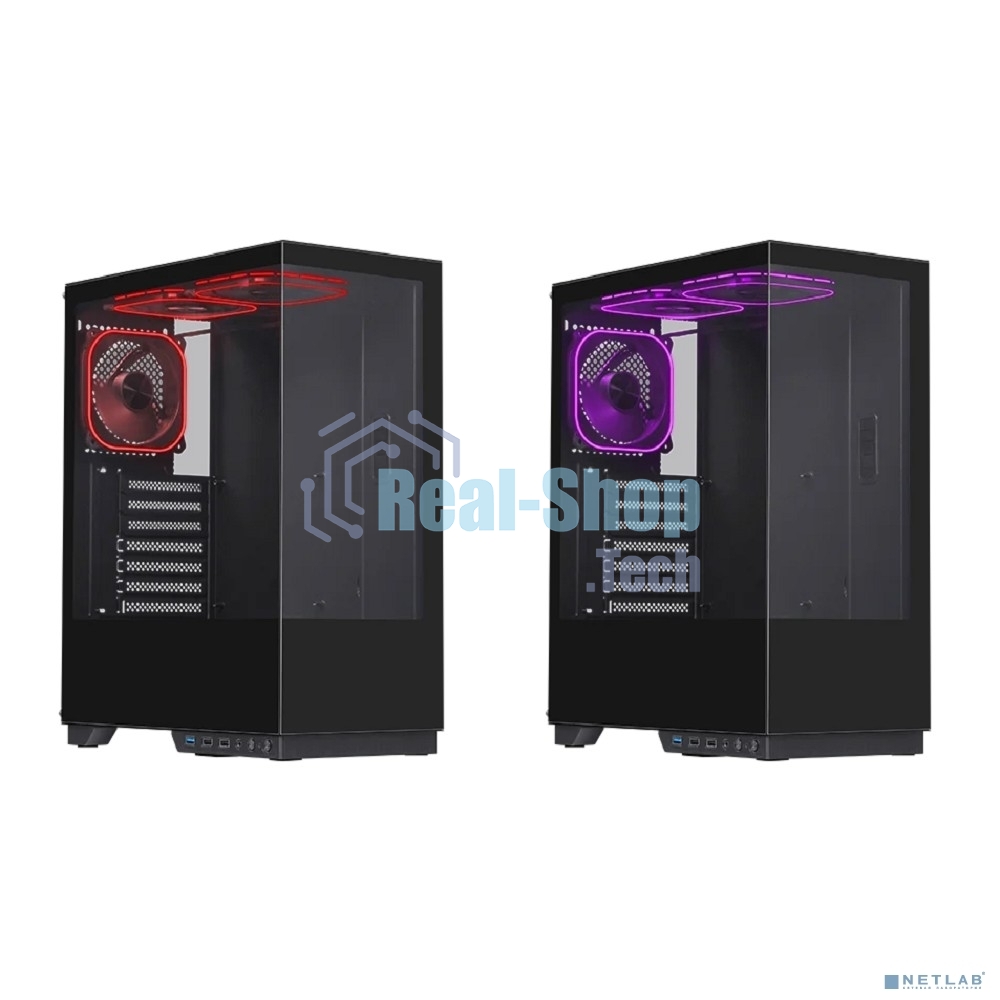Компьютерный корпус Defender HyperHub черный,ATX,3fans,switchM/BSync