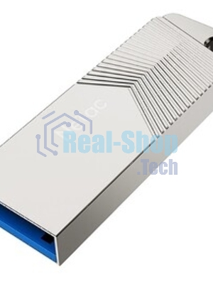 Флешка USB Netac UM1 (NT03UM1N-128G-32PN), 128Gb, USB 3.2, R/W 150/45, серебристый