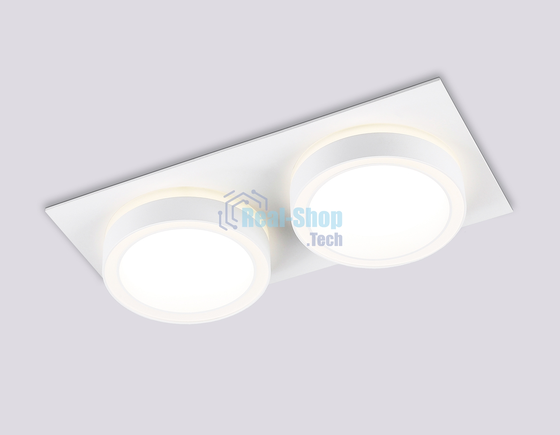 Светильник Ambrella light TN52423/2 WH/FR белый/белый матовый GX53 max 12W 210*105*45