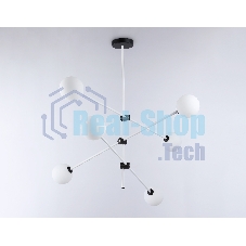 Светитльник Ambrella Light TR2512/6 WH/BK белый/черный G9/6 max 10W D970*830