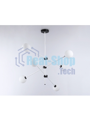 Светитльник Ambrella Light TR2512/6 WH/BK белый/черный G9/6 max 10W D970*830