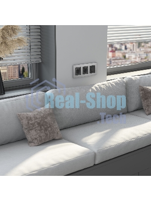 Рамка на 3 поста AluMax (алюминий) W0033506