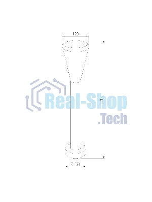 1417 TECHNO / Светильник садово-парковый серый