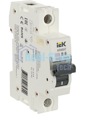 Выключатель автоматический 1п B 6А M06N ARMAT IEK AR-M06N-1-B006