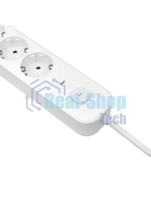 Удлинитель EKF UBA-LUX-515-TC 5х1.5 м IP20 2USB 2.4А+2type-C LUX 1.5 кв.мм