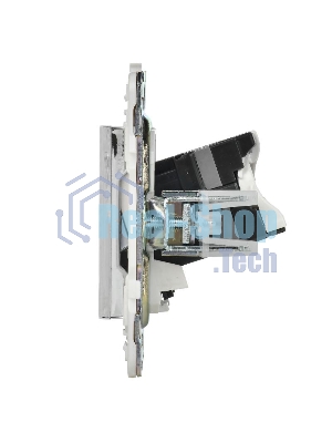 SKANDY Розетка компьютерная 2-местная RJ45 кат.5E SK-K03N никель | SK-K20-1-K50 | IEK