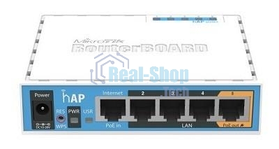 Точка доступа Mikrotik hAP RB951Ui-2nD RouterBOARD hAP