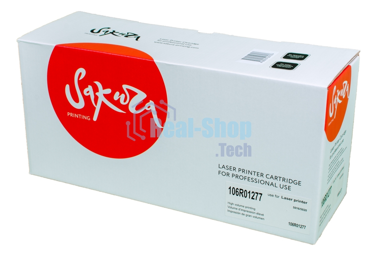 Тонер-туба Sakura 106R01277 для Xerox WorkCentre 5020/5016, черный 5000 к. (в комплекте поставки 1 бутылка с тонером, рассчитанная на 5000 копий)