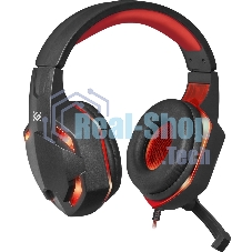Гарнитура Defender WARHEAD G-370 черный/красный
