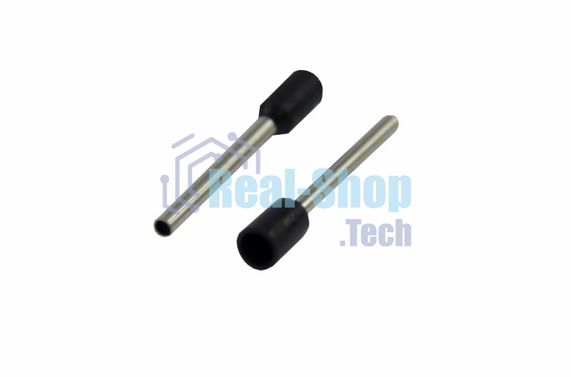 Наконечник штыревой втулочный изолированный Rexant F-18 мм 1.5 мм² (НШВи 1.5-18) черный