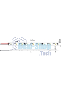 Лента светодиодная 12 В, 8 мм, IP23, SMD 2835, 120 LED/m, 12 V, цвет свечения белый (6000 K)