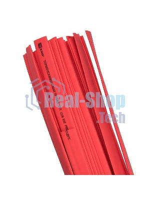 Термоусаживаемая трубка ТУТ 16/8 красная EKF PROxima tut-16-r-1m EKF