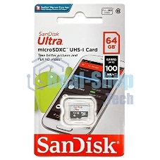 Флеш карта microSD 64Gb SanDisk microSDXC Class 10 Ultra UHS-I 100Mb/s